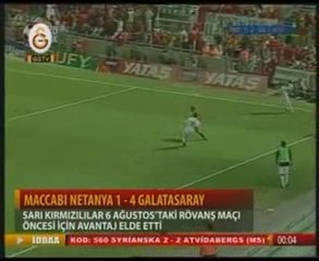 MACCABI NETANYA 1 - 4 GALATASARAY OZETI IZLEYIN GS TV
