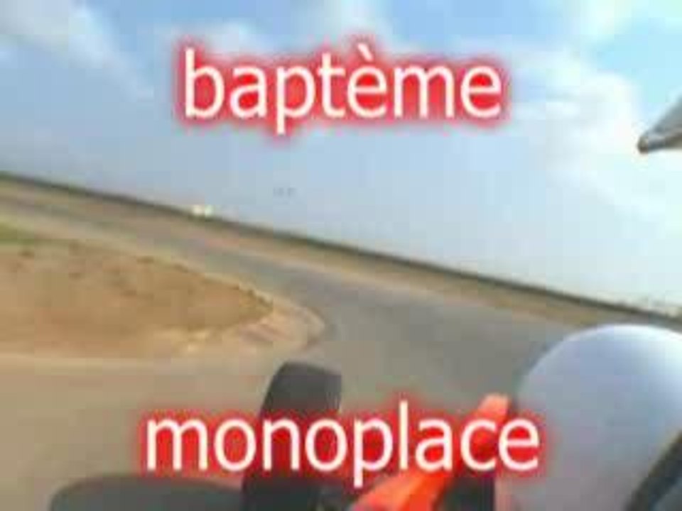 baptème monoplace prototype R1 circuit du rousillon