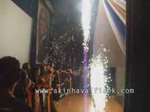 volkan gösterisi kep atma töreni