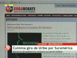 Gira `muda` de Uribe culmina con rechazo mayoritario