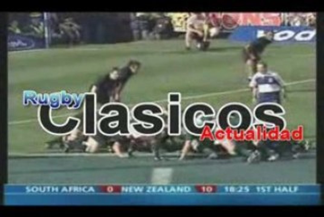 clasicos : Marius Joubert y su hatrick a All Blacks