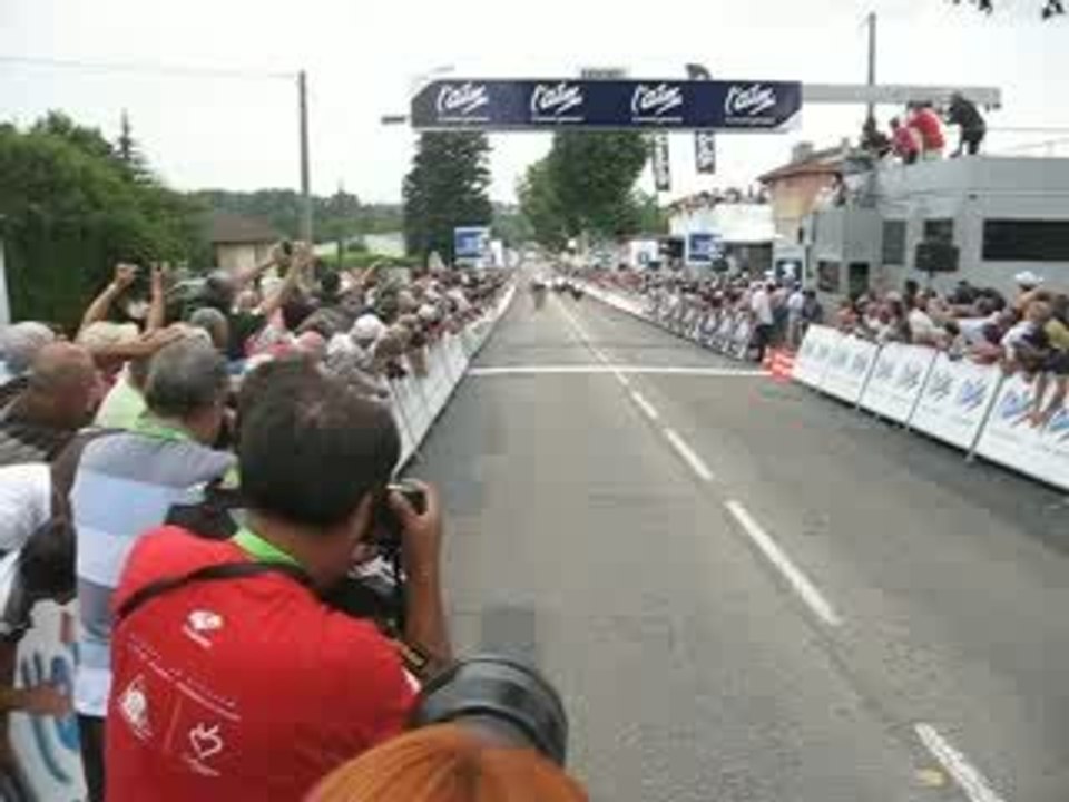 Tour de 'Ain L'arrivée de la première étape : Buffaz gagne