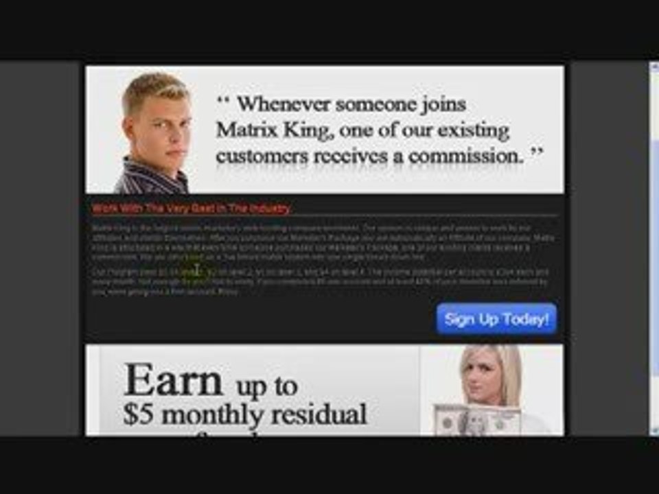 Make Money with Matrix King Hosting