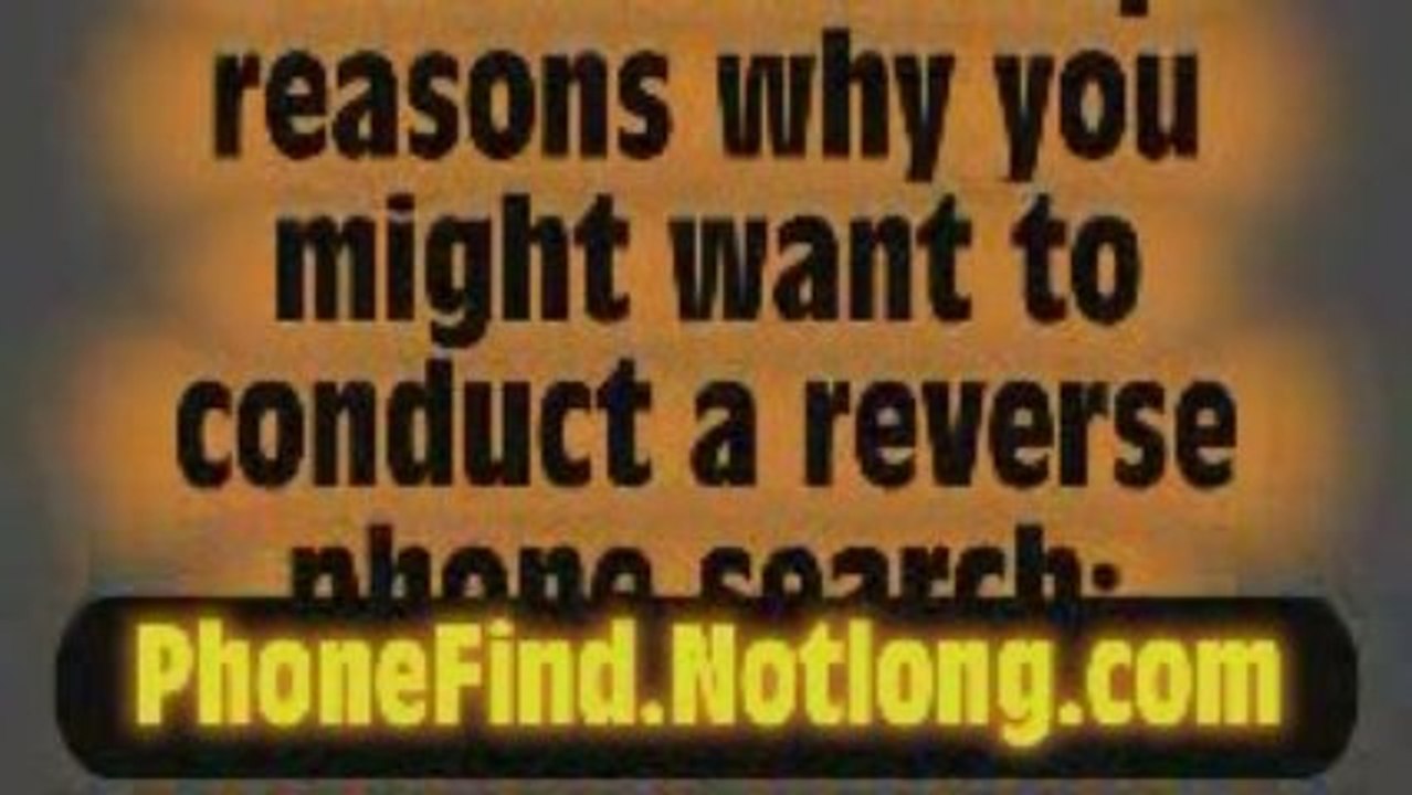 Reverse lookup for cell phone numbers