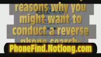 Reverse cellular phone number lookup