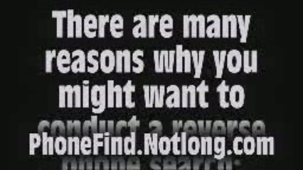 Reverse lookup cell phone numbers