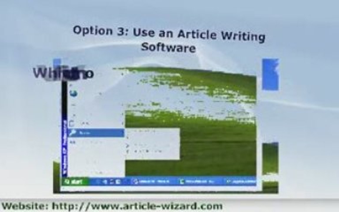 Using a Writing  Software