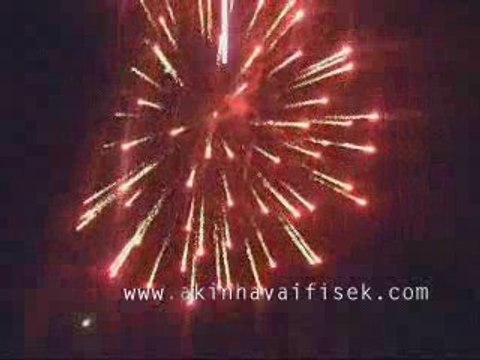 havaifişek gösterisi polat otel yeşilköy