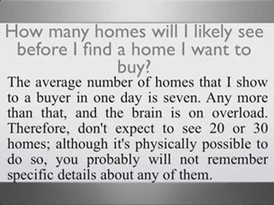 How Many houses - Las Vegas Realtor ADVICE