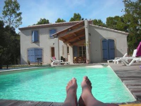 Vacances d'été 2009 à Uchaux avec Marine