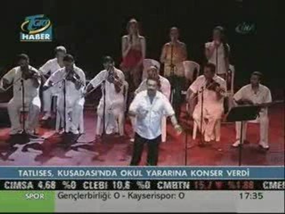 İBRAHİM TATLISES, KUŞADASI'NDA KONSER VERDİ 09.08.2009_TGRT