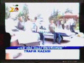 zilede ufak çaplı trafik kazası