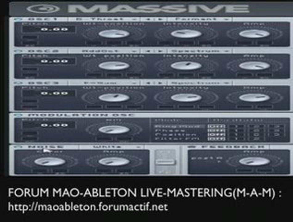 Massive Native Instruments Oscillateurs DIDGUITARE