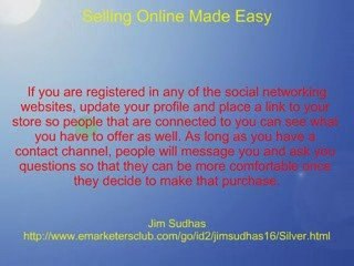 Selling Online Made Easy