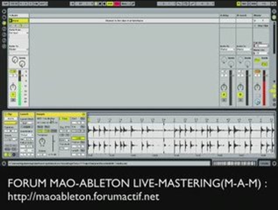 Ableton Live la Fentre de clips Audio DIDGUITARE