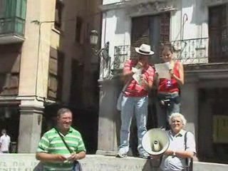 Acciones por Honduras en Madrid 11 de agosto 2009