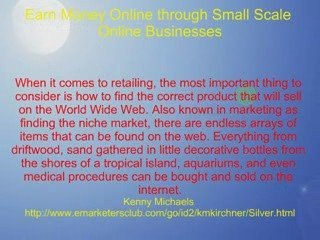 Earn Money Online Through Small Scale Online Businesses