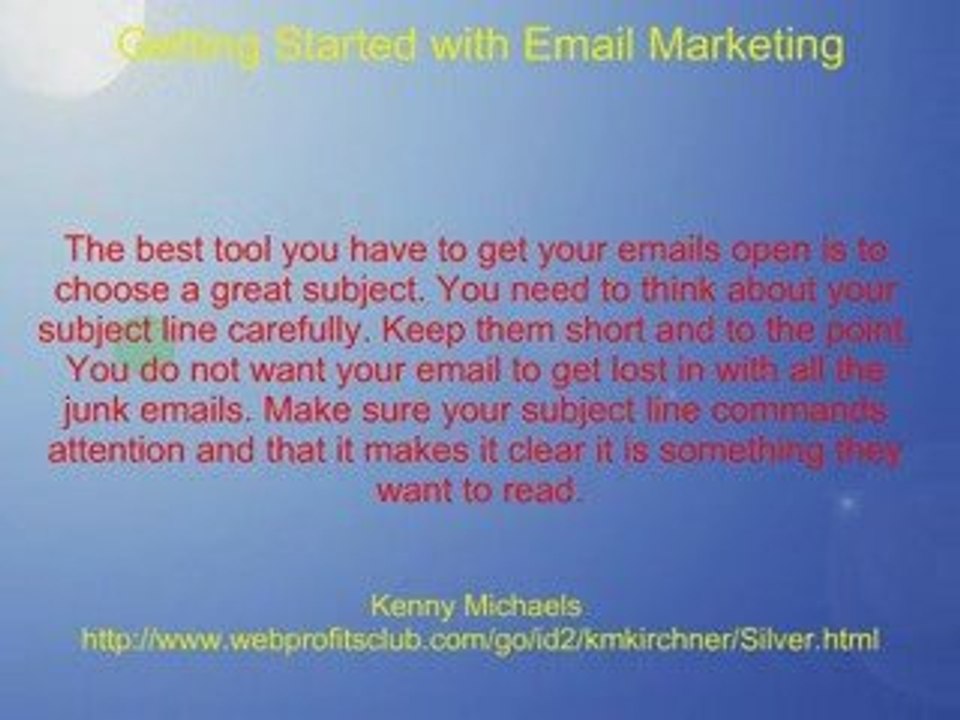 Getting Started With Email Marketing