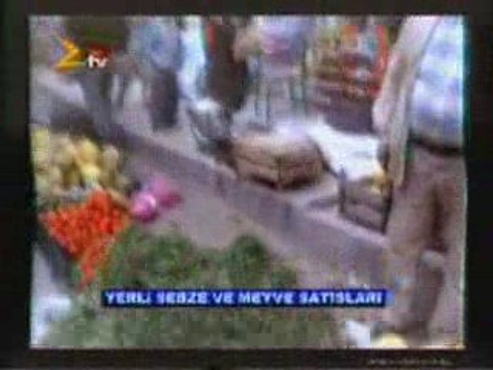 zilede yerli ürün sebze , meyveler pazarda satılmaya başladı