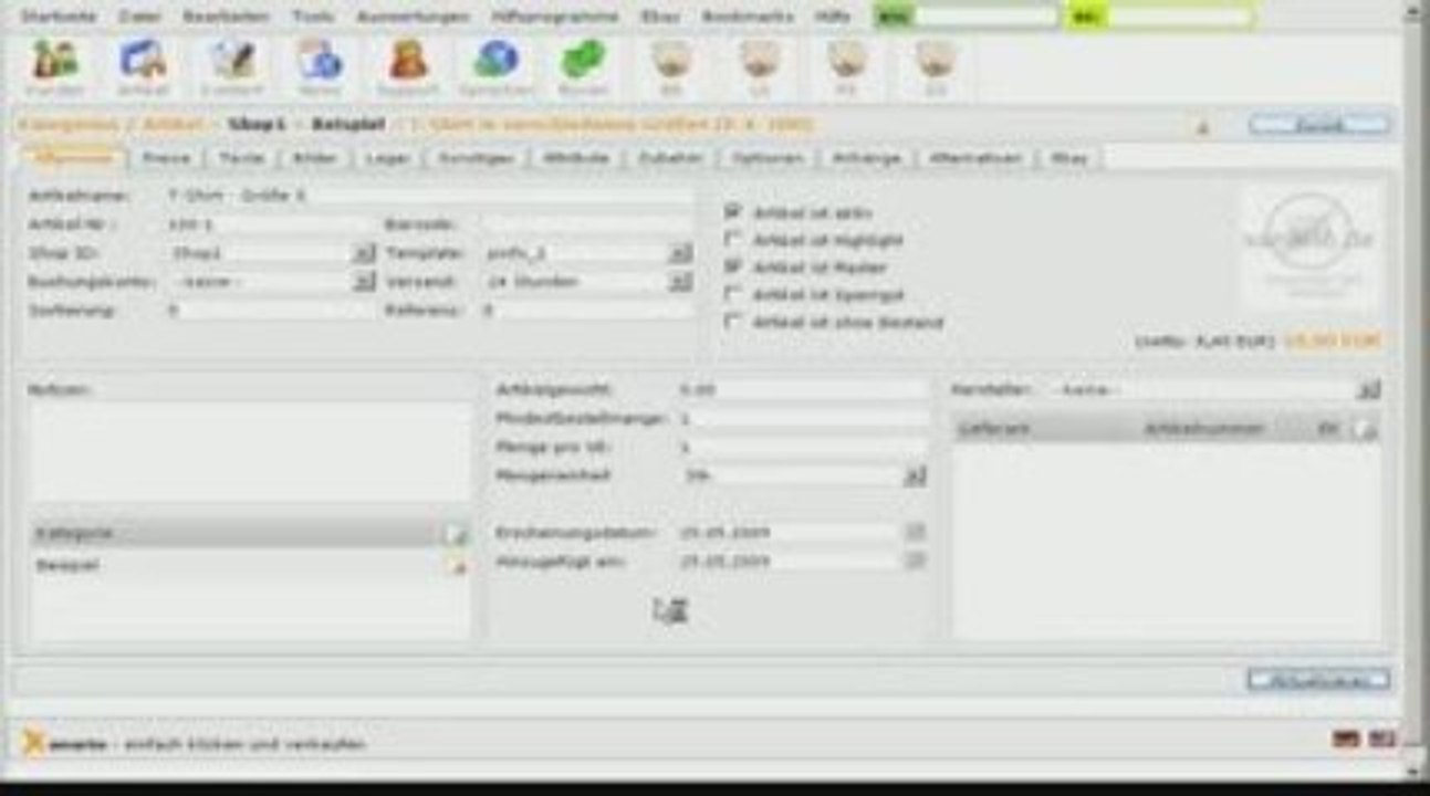 028. Artikel Master Slave - xanario Shopsoftware Shopsystem