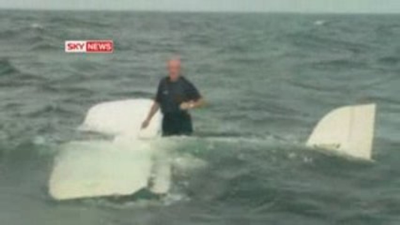 Miracle rescue of British pilot