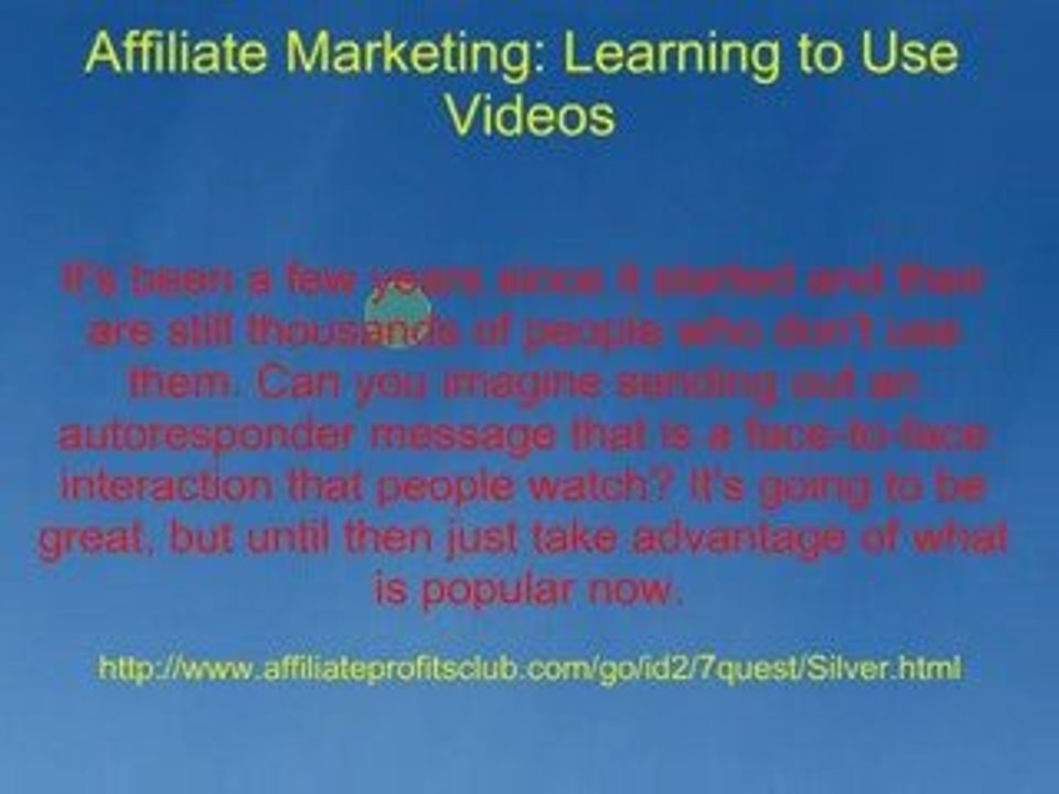 Learning To Use Videos