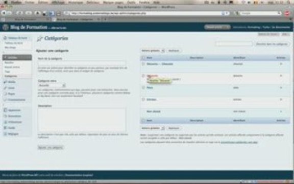 Gérer les catégories d'articles