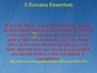 3 Success Essentials