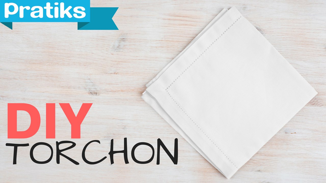 Comment faire un torchon avec un drap