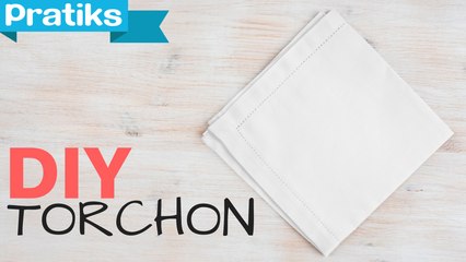 Comment faire un torchon avec un drap