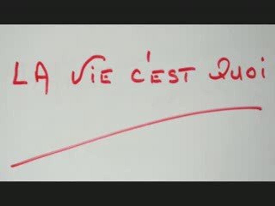 la vie c'est quoi