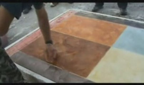 Технология покраски бетона под природный камень