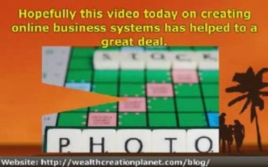 Creating Online Business Systems