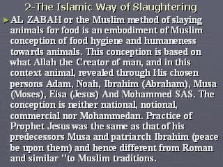 The Front of Head ( Nasya) Miracle and Islamic slaughter way