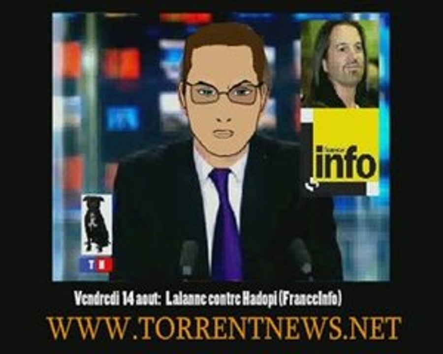 14 aout HADOPI Dénoncée par LALANNE interview France Info