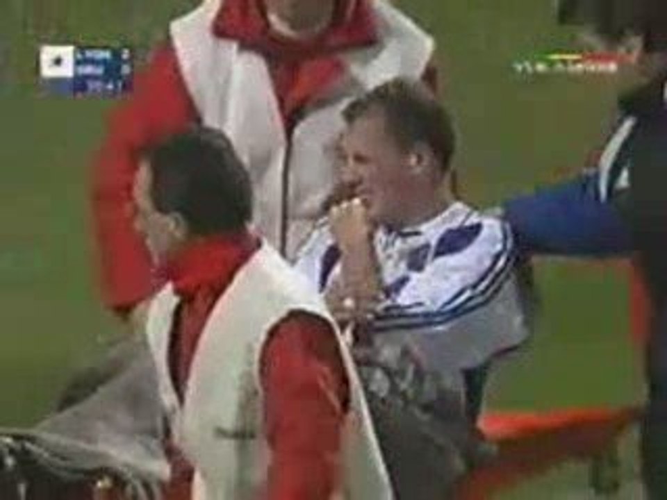 Lyon - Bruges (3-0) ; 16ème de finale Coupe UEFA 2001/2002