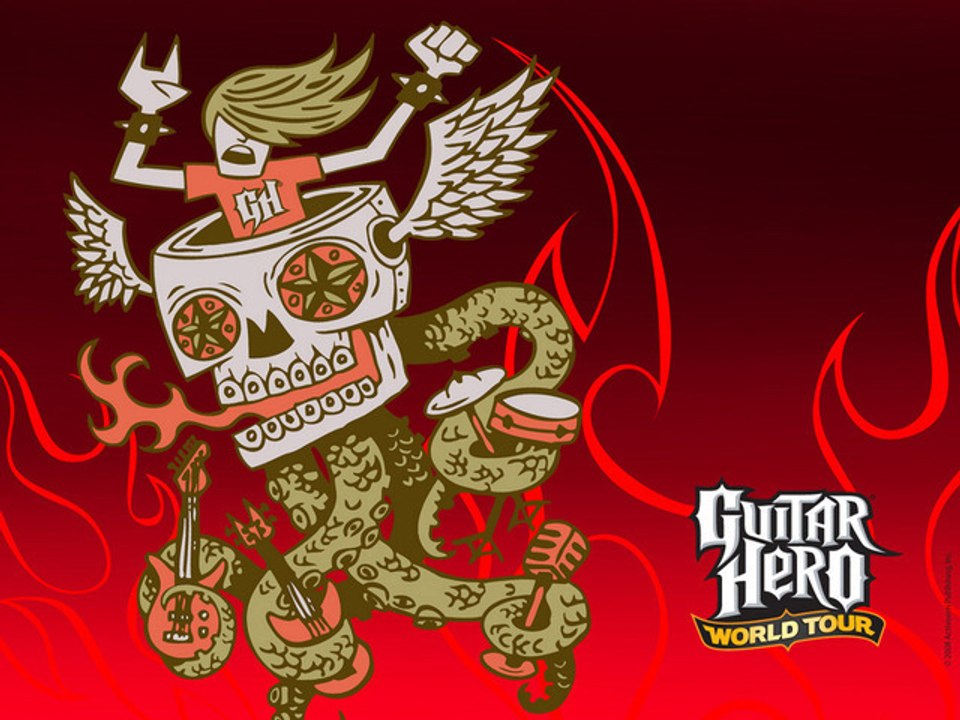 Video In Game - Guitar Hero World Tour WII About a Girl