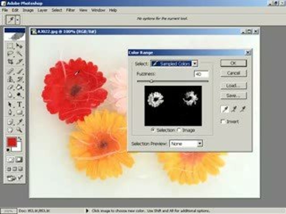 photoshopda ayni rengin kullanildigi 1 fazla alani secmek