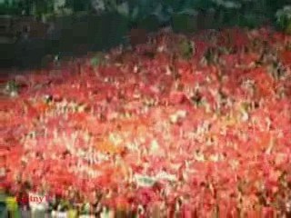 U2 - New Years Day Chorzów 2009  Polish Flag