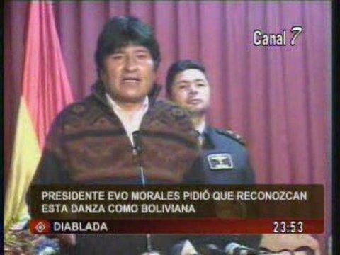 Pdte Evo Morales - reconozcan que la diablada es de Bolivia