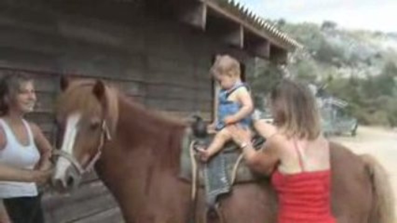 Gabin sur son cheval