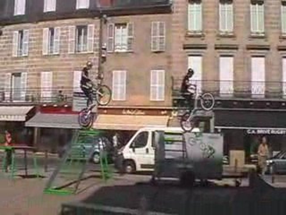 show en velo trial  avec Nicolas Luque et Thibaut Marriaux