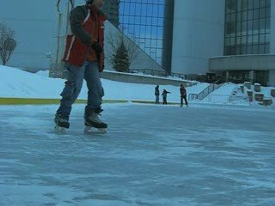 Holiday on Ice after snow storm.