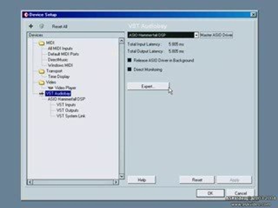 Cubase tutorials [WWW.MULTIFORMAT.EU]: AudioMIDISetup
