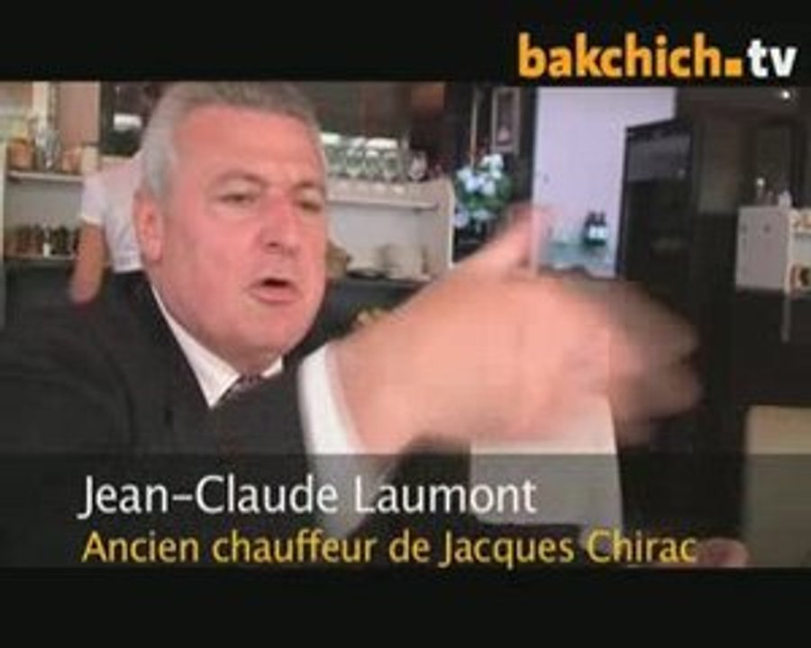 Jacques Chirac : à l'arrière des berlines ...