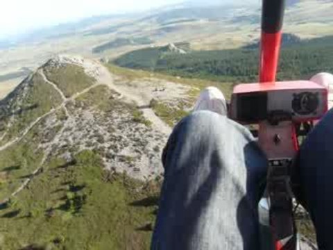 Le Mont Mézenc vu du ciel par ULM le 15 août 2009 au matin
