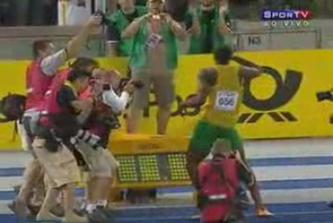 Usain Bolt world record 9s58 100m free Berlim 16.08.2009