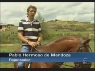 Pablo Hermoso de Mendoza montando de nuevo a PATA NEGRA