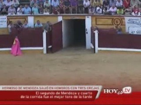 Pablo Hermoso de Mendoza en la Feria de Badajoz 2009