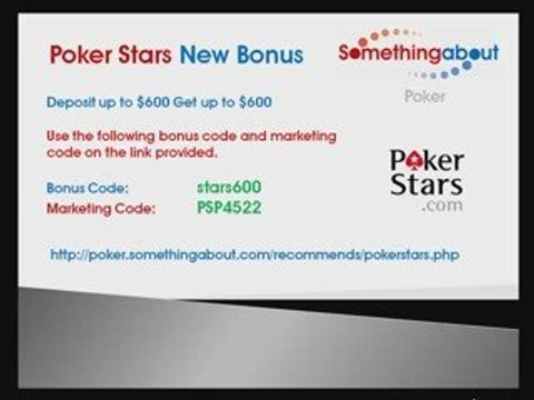 PokerStars Bonus - Bonus Code PokerStars